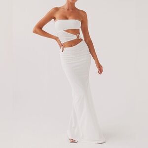 Peppermayo Into Pieces Mesh Maxi Dress